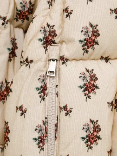 Geacă cu puf Moncler cu model floral cu imagine