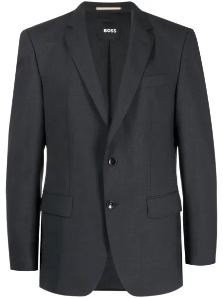 Sacou Boss de lână negru