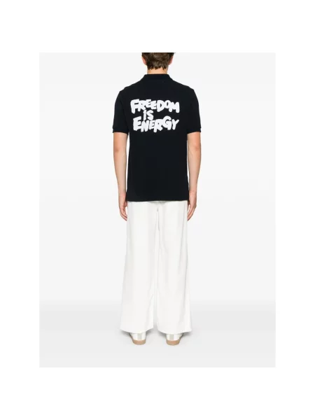 Koszulka polo Comme Des Garcons niebieska
