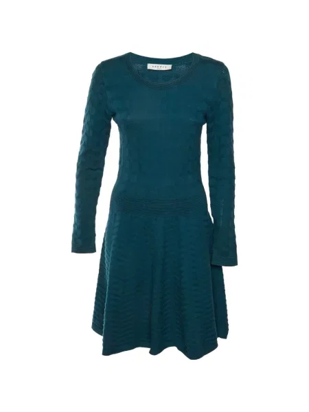 Rochie midi Sandro tricotate albastru