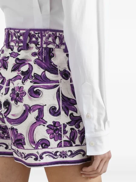 Pantaloni scurți Dolce & Gabbana cu imagine alb