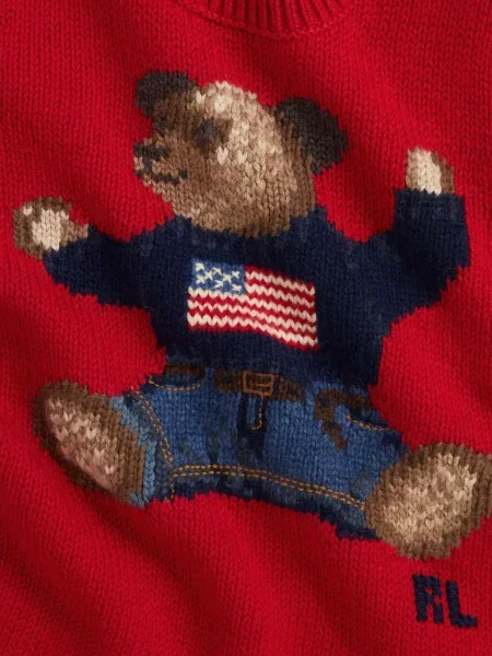 Sukienka dziecięca Polo Ralph Lauren czerwona