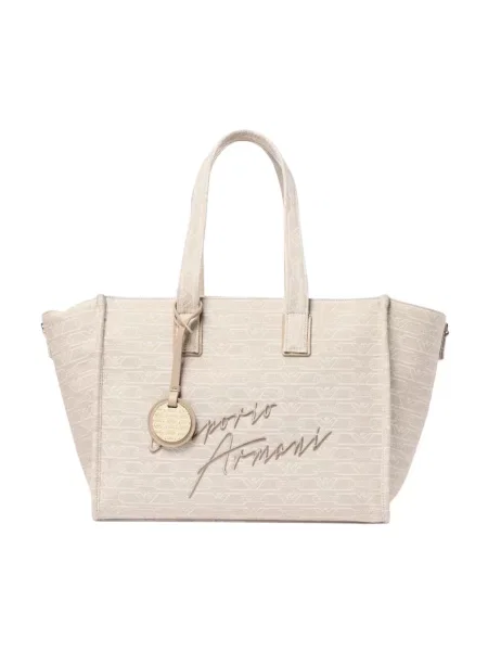 Shopperka Emporio Armani beżowa