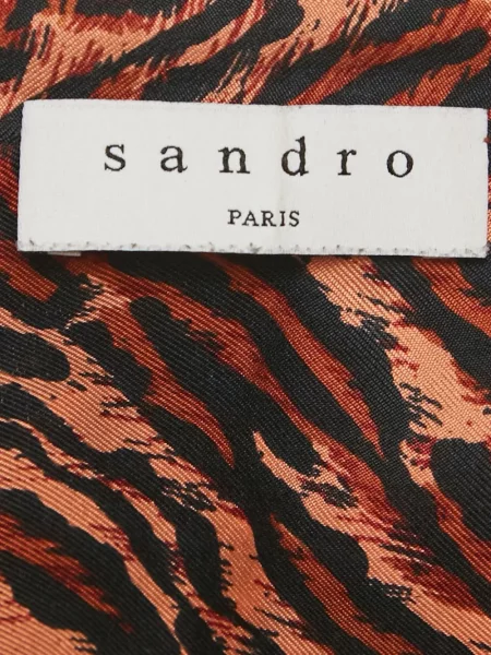 Scurt cămașă Sandro cu imagine maro