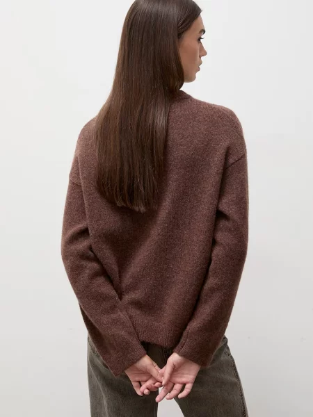 Answear.LAB sweter z wełną brązowy