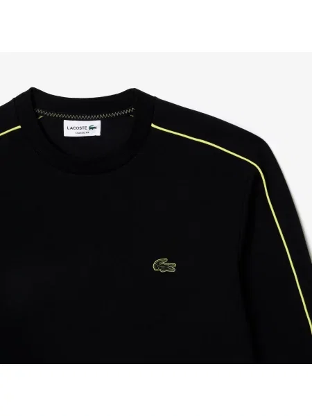 Lacoste Bluza Dwustronna Z Haftem Lacoste czarna