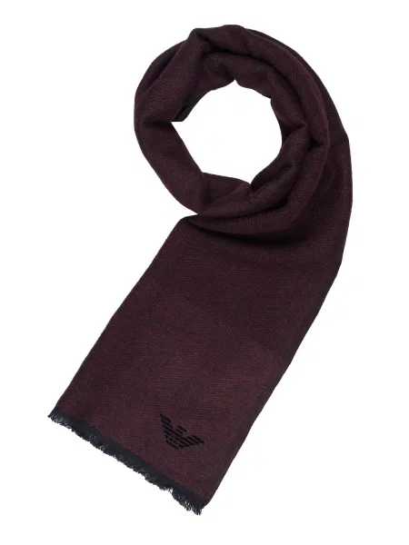 ARMANI Šal Emporio bordo crvena