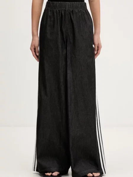 Adidas Originals pantaloni drepți pentru femei din gri