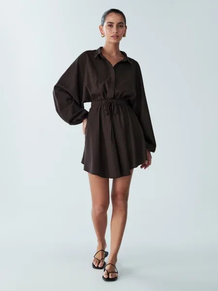 St MRLO Dolga srajca SHAUNA' rjava