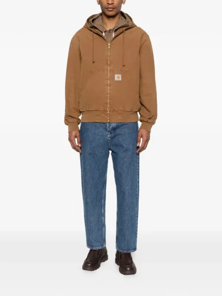 Geacă Carhartt Wip cu glugă maro