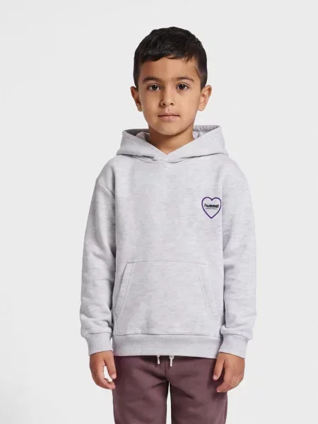 Bluza z kapturem dla dzieci Hummel Heartfield Loose szara