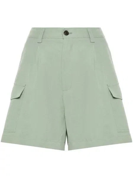 Szorty cargo Woolrich plisowane zielone