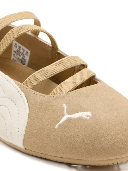 Balerini Puma din piele de căprioară maro