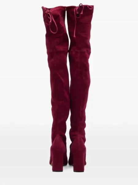 Cizme Stuart Weitzman din piele de căprioară violet
