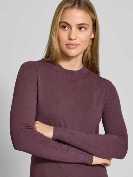 Sweter z dzianiny o kroju slim fit z elastycznymi wykończeniami Christian Berg Woman