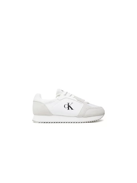 Calvin Klein Jeans Sneakersy Retro Runner Sock Lace Up Ny-Su bílá