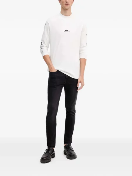 Tricou Armani Exchange cu imagine alb