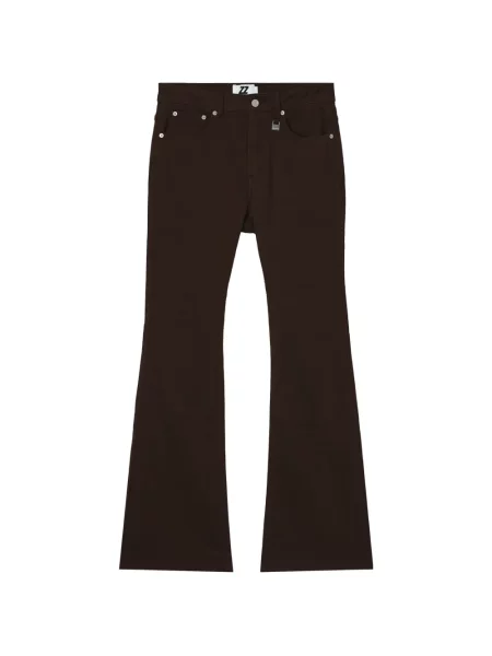 Pantaloni Izzue evazate maro