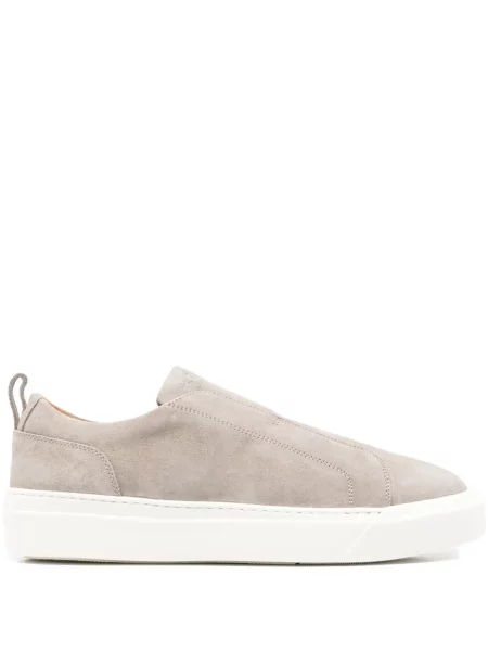 Sneakerși Kiton din piele de căprioară slip-on