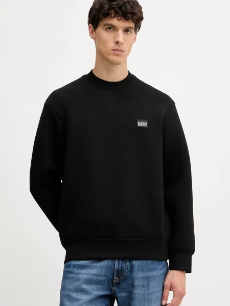 Mikina Armani Exchange hladká černá