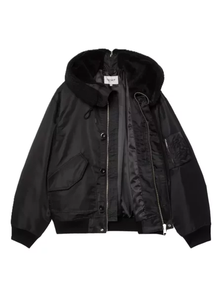 Geacă Carhartt Wip cu glugă negru