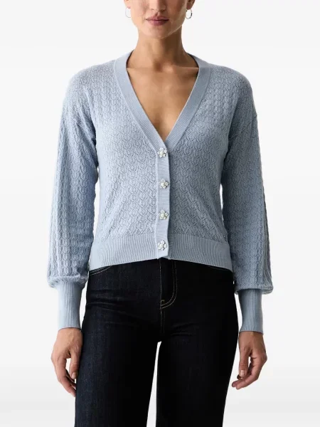 Cardigan Guess tricotate albastru