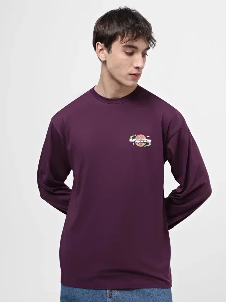 Лонгслив Vans бордовый