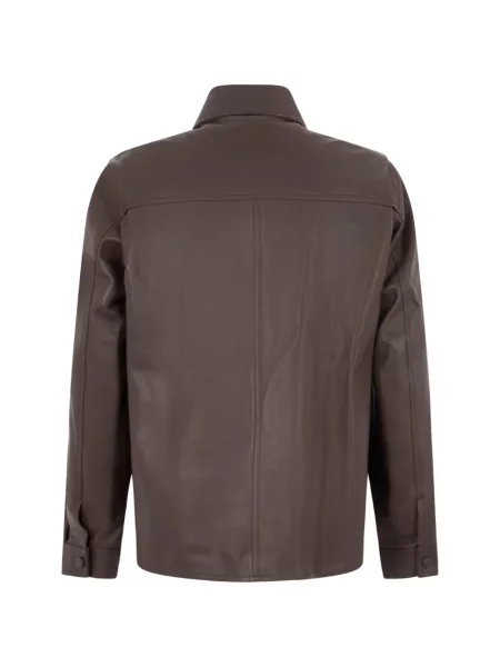 Geanta de piele Slowear maro
