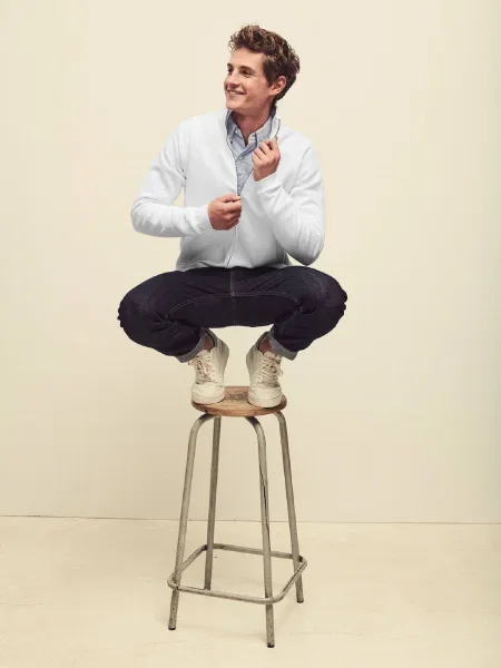 Srajčna jakna Fruit Of The Loom bela