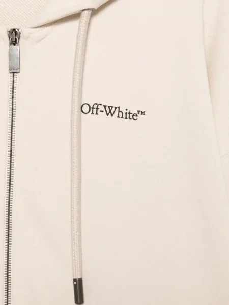Hanorac cu glugă Off-white cu glugă alb