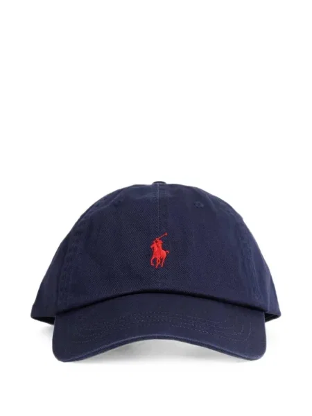 Căciulă Polo Ralph Lauren din țesătură twill cu autograf cu cordon albastru