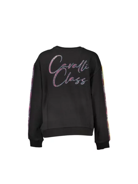 Bluza Cavalli Class z długim rękawem czarna