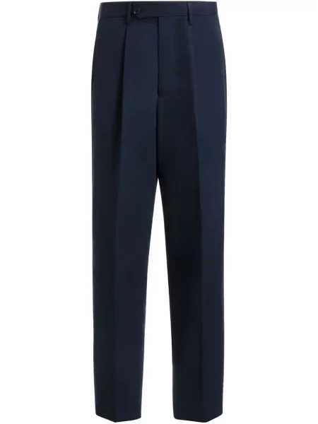 Pantaloni Bally plisate albastru