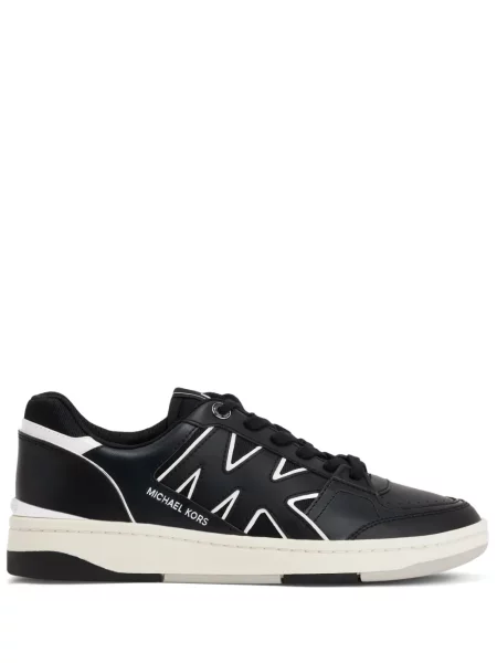 Sneakerși Michael Kors cu șireturi din piele negru