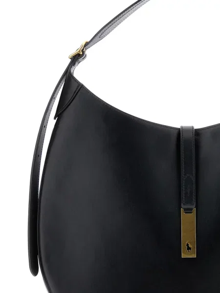 Bluza z kapturem Polo Ralph Lauren skórzana na sprzączkę biała