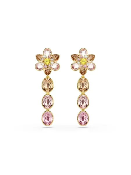 Swarovski Uhani / zlata / rosé / transparentna rumena