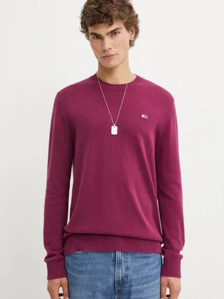 Sweter Tommy Jeans fioletowy