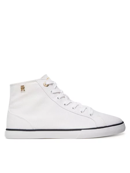 Sneakers Tommy Hilfiger Th Chic Low Profile Mid Cut λευκό