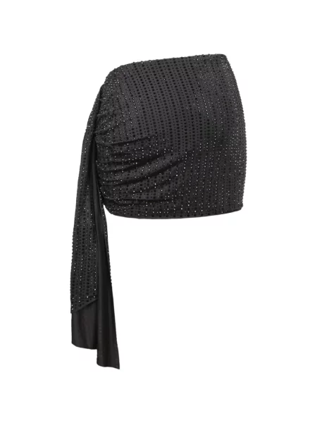 Fusta mini Venuja drapată negru