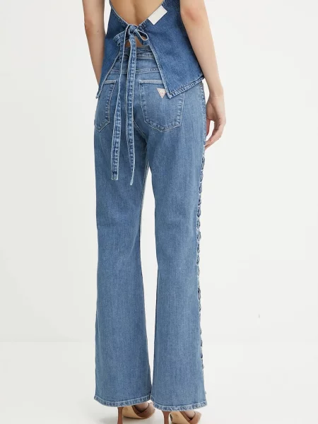 Džíny Guess high waist modré