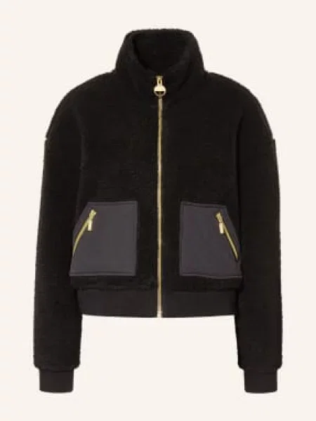 Barbour International Bunda Z Medvědího Kožešiny Gea černá