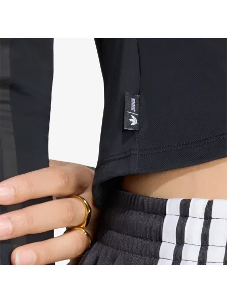 Dlhý tričko Adidas Originals s dlhými rukávmi čierna