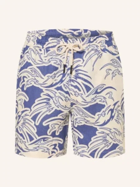 Oas Lněné Šortky Rouge Porto / modrá bílá