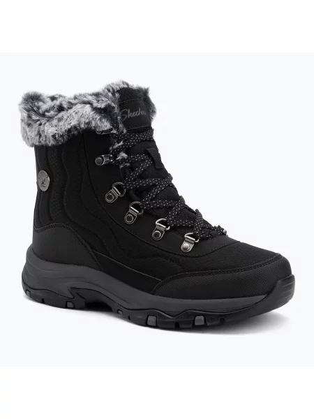Kotníkové boty Skechers černé