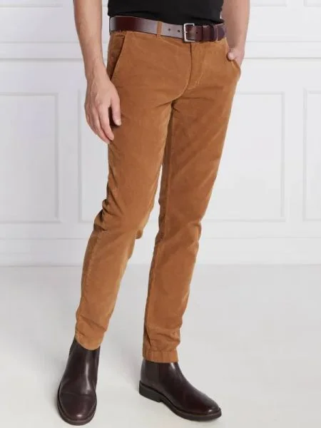 Tommy Hilfiger Pantaloni chino BLEECKER CHINO CORDUROY GMD maro