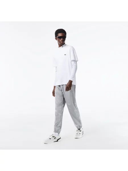 Lacoste Koszulka Unisex Z Okrągłym Dekoltem I Bawełny Organicznej biała