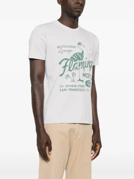 Tricou Bowery cu imagine violet