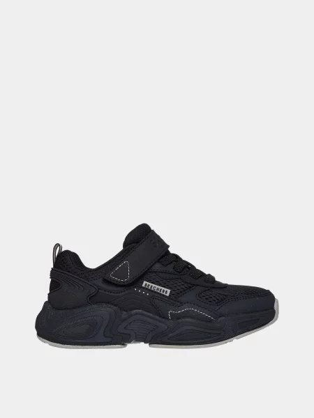 Дитячі Кросівки повсякденні Skechers MEGA-QUAKE штучна шкіра/текстиль чорний