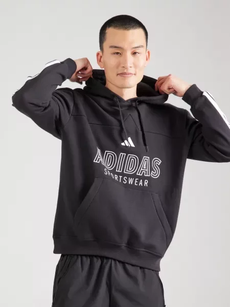 Geacă Adidas cu glugă alb