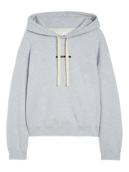 Hanorac cu glugă Jil Sander gri